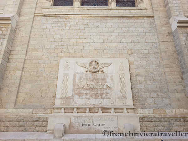 Plaque commemorating Napoleon's visit, Cannes