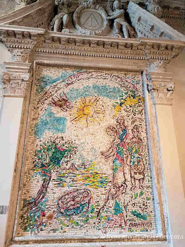 Chagall's mosaic in the Vence cathedral