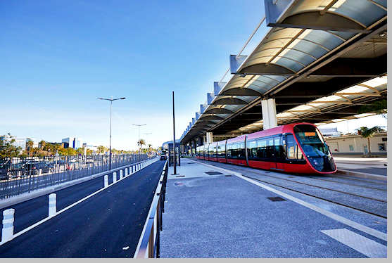 Tramway at Nice Airport