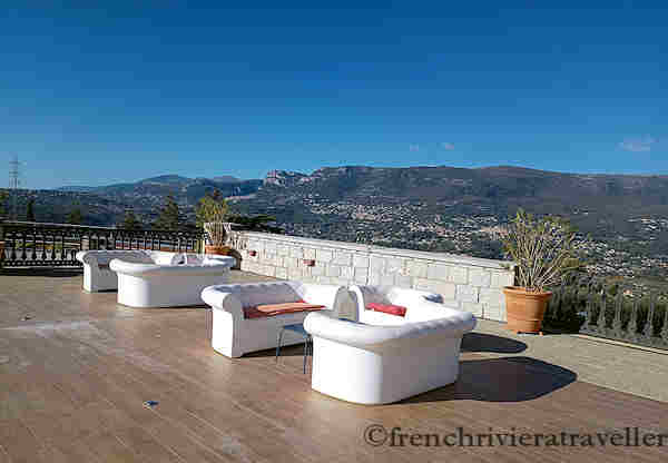 Terrace of Chateau de Bellet