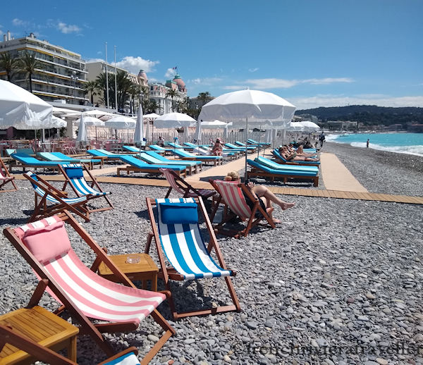Private beach in Nice